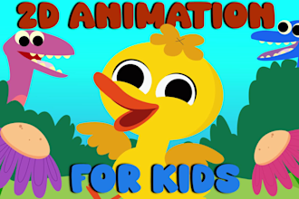 create 2d animated nursery rhymes
