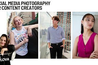 provide social media photography services for content creators