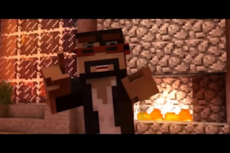 create a interesting minecraft animation for your youtube short