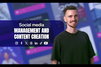 be your social media content creator and account manager