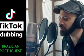 dub your tiktok video into brazilian portuguese