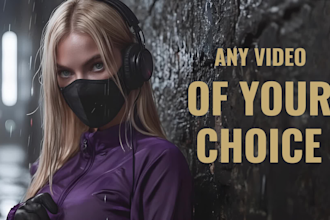 make custom ai video, animation or trailer for your song, soundtrack