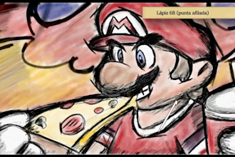draw fanart in art academy home studio