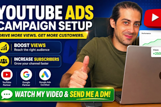 setup a youtube video ad campaign in your google ads