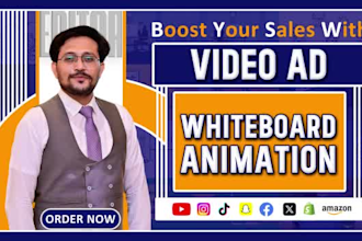 create custom whiteboard animated explainer or doodle video for business