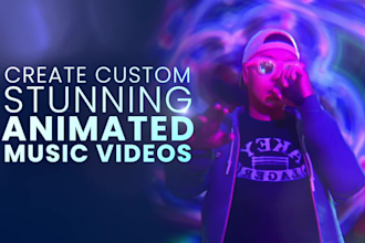 create animated music videos for you
