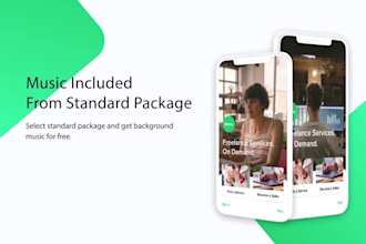 create modern app promo video for IOS or android