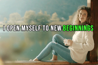 make 5 minutes cinematic meditation affirmation videos for youtube