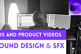 create professional sound design for ads and product videos