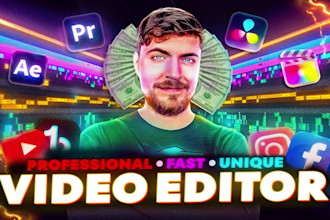 do professional video edit, youtube video editing