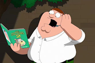 create 2d animation video, family guy style animation in any language