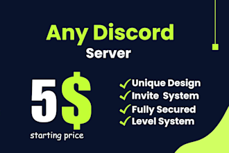make a discord server for you