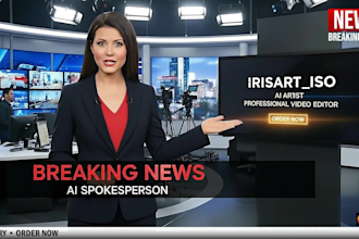 create ai spokesperson breaking news videos