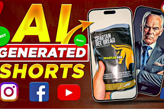 do ai generated videos, product shorts and reels