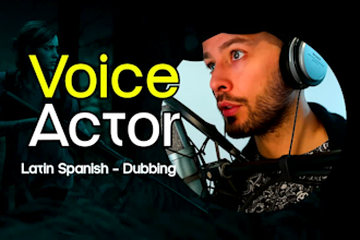 spanish male video dubbing actor