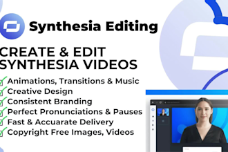 create and edit synthesia ai explainer videos and courses