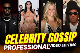 create celebrity gossip viral youtube videos for you within 24 hours