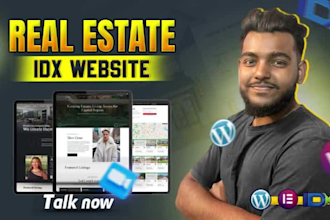 develop custom luxury real estate idx website for idx mls integration