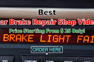 do car brake repair shop or autobody repair shop promo video ad