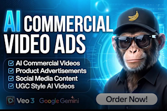 create ai google veo3 product commercial video ad, ugc video