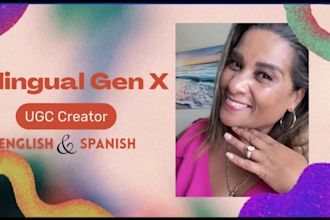 create bilingual gen x female spokesperson ugc videos and ads for your brand