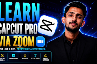 teach capcut pro video editing via zoom