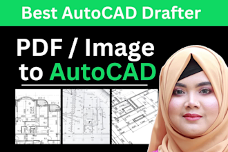 convert PDF to cad, draw floor plan in autocad