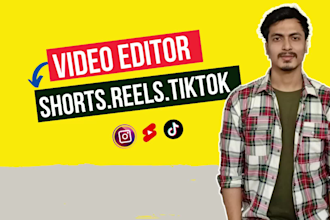 create engaging instagram reels tiktok and youtube shorts video editing services