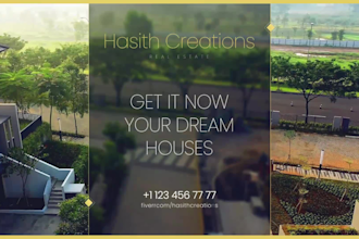 create professional  dynamic real estate promo video editing