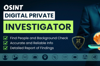 osint private investigator to find people and background check