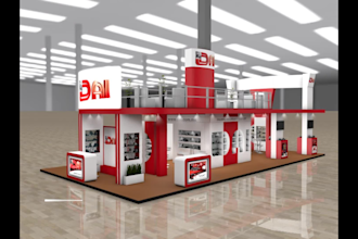do 3d exhibition stand, booth, and stall