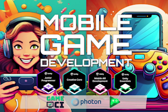 develop 2d and 3d mobile video games for android and ios in unity