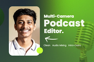 edit audio video podcast and multiple camera interviews