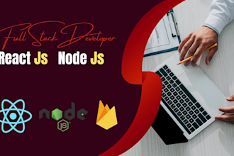 do nodejs, reactjs web app as react js developer