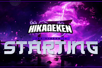 design an animated professional twitch overlay,logo and more