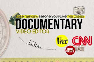 be your documentary style video editor