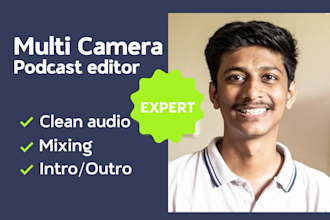 edit audio video podcast and multicamera interviews