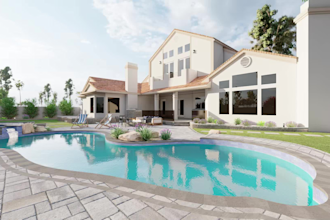design front yard, backyard, home garden as landscape architect