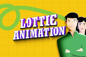 create lottie animation and svg for website or app