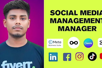 be your social media management manager