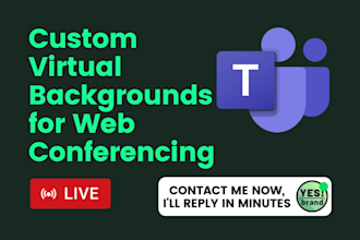 design custom teams virtual meeting background