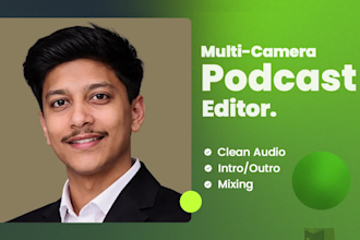 edit audio video podcast and multi camera interviews