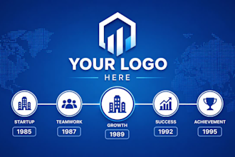 create company timeline video