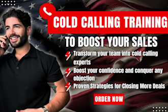 coach and train your sales team and cold calling team