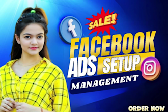 setup facebook ads campaign for sales and leads, meta ads, instagram marketing