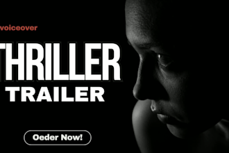 create cinematic and thriller book promo