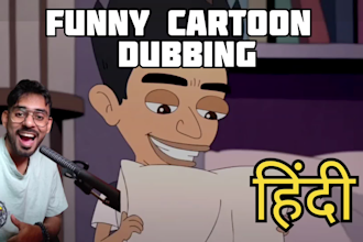 dub your cartoon character with young voice