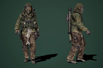 rig retarget and animate characters for unreal engine 5 game ue5 manny animation