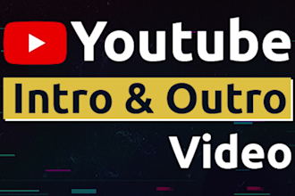 create professional youtube intro, outro, promo, logo animations
