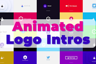 create a logo intro animation with your info